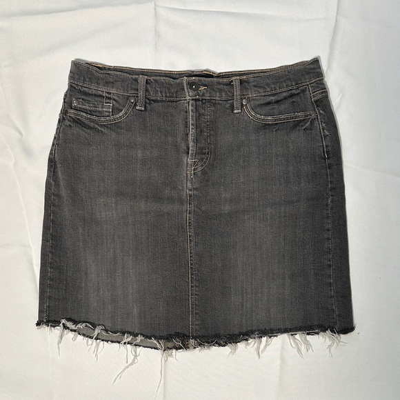 Mossino Dresses & Skirts - Mossimo Denim Frayed Hem Skirt